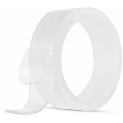 One Roll Of Non-Marking Nano Tape, Clear Velcro, Non-Marking Magic Double-Sided Adhesive Washable 30mm 1m 1mm 7 One Roll Of Non-Marking Nano Tape, Clear Velcro, Non-Marking Magic Double-Sided Adhesive Washable 30mm 1m 1mm -Floor Store 100157540 4