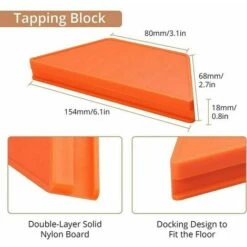 Laminate Flooring Installation Kit, Laminate Flooring Installation Kit With 40 Punch Block Spacers, Heavy Duty Pull Up Bar And Fiberglass Mallet, Non-Slip Soft Grip 7 Laminate Flooring Installation Kit, Laminate Flooring Installation Kit With 40 Punch Block Spacers, Heavy Duty Pull Up Bar And Fiberglass Mallet, Non-Slip Soft Grip -Floor Store 100157904 4