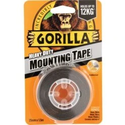 Gorilla 3044200 Heavy Duty Double-sided Tape - 25mm X 1.5M 7 Gorilla 3044200 Heavy Duty Double-sided Tape - 25mm X 1.5M -Floor Store 12725356 4