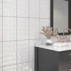 None Bumpy White Ceramic Wall Tile 250 X 400mm - 1sqm Pack 6 None Bumpy White Ceramic Wall Tile 250 X 400mm - 1sqm Pack -Floor Store 12806299 1134909414622652