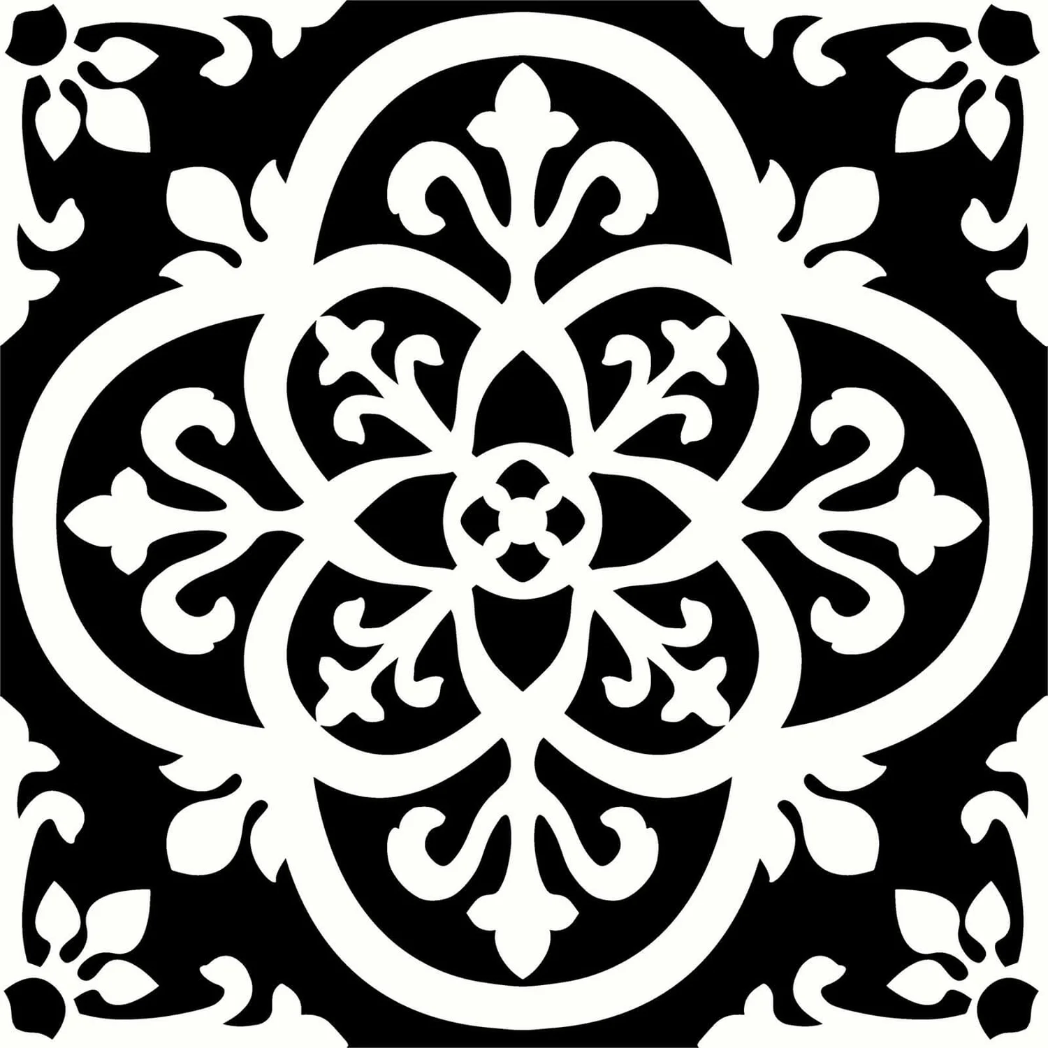 None FloorPops Peel And Stick Self Adhesive Floor Tiles - Gothic 2 None FloorPops Peel And Stick Self Adhesive Floor Tiles - Gothic - Image 2