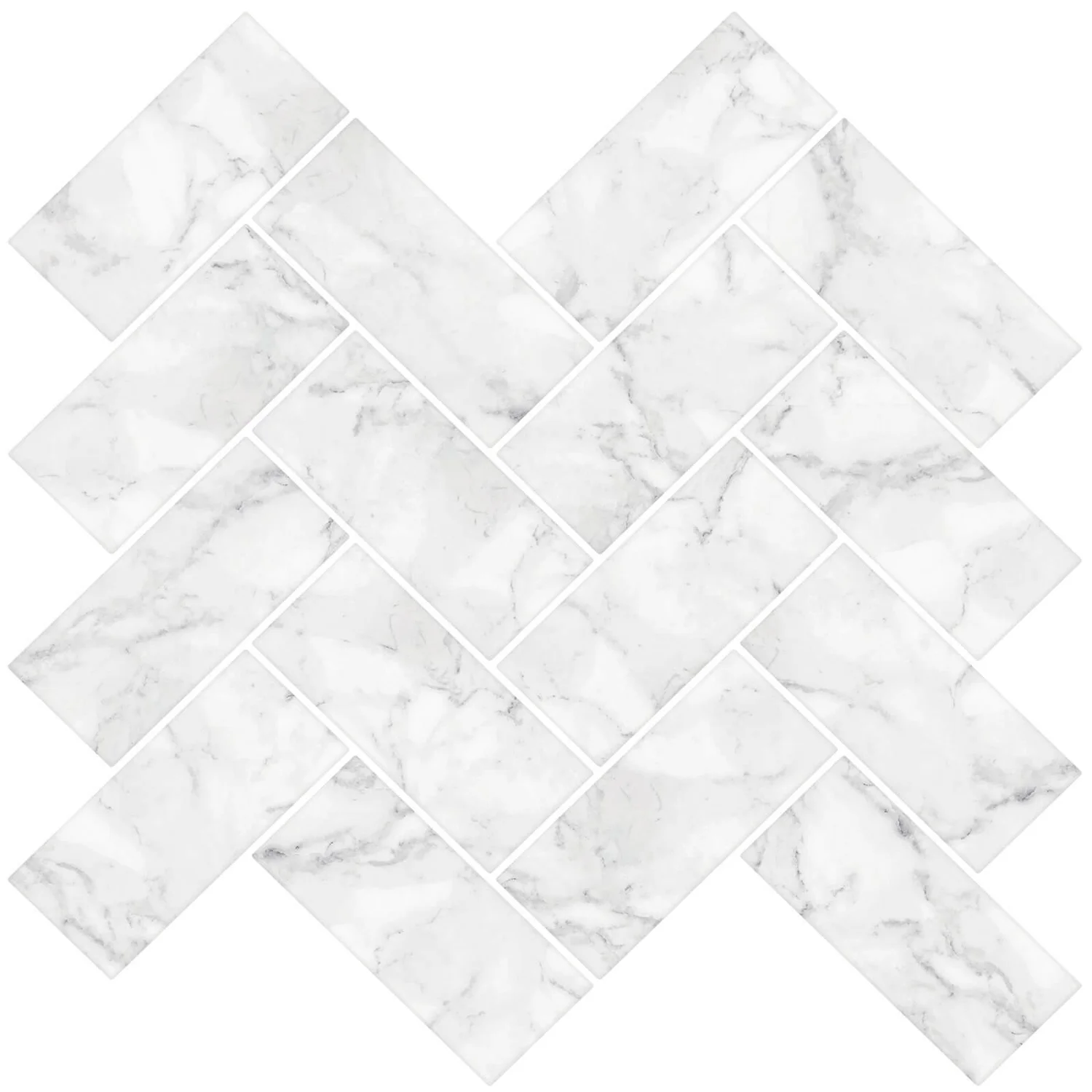 None Herringbone Carrera Peel And Stick Self Adhesive Wall Tiles 2 None Herringbone Carrera Peel And Stick Self Adhesive Wall Tiles - Image 2