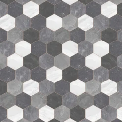 None Pembroke Hex Vinyl Sheet Flooring - 3x2m Roll 8 None Pembroke Hex Vinyl Sheet Flooring - 3x2m Roll -Floor Store 13053379 1535002420221576