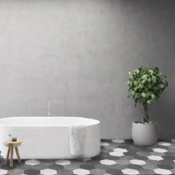 None Pembroke Hex Vinyl Sheet Flooring - 3x2m Roll 7 None Pembroke Hex Vinyl Sheet Flooring - 3x2m Roll -Floor Store 13053379 4915002420199610