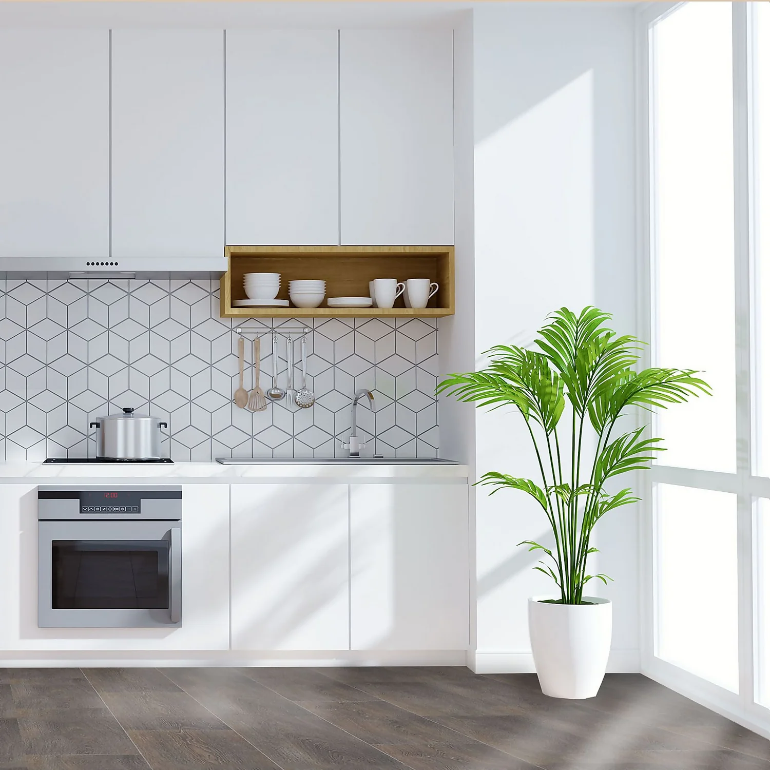 None Warm Oak Vinyl Sheet Flooring - 3x2m Roll 3 None Warm Oak Vinyl Sheet Flooring - 3x2m Roll - Image 3