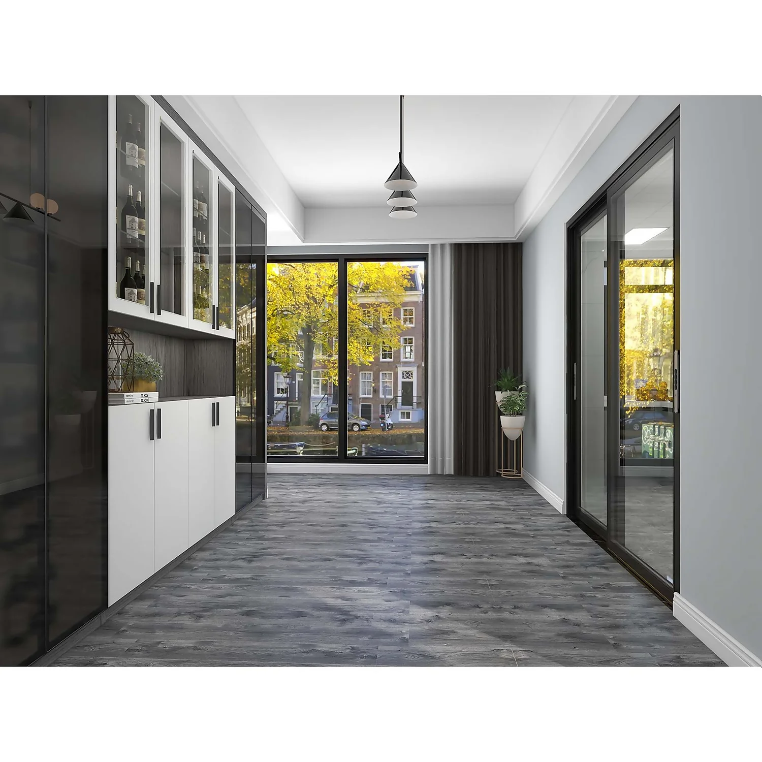 None Rigid Core Luxury Vinyl Flooring Carbon Grey Plank 3 None Rigid Core Luxury Vinyl Flooring Carbon Grey Plank - Image 3