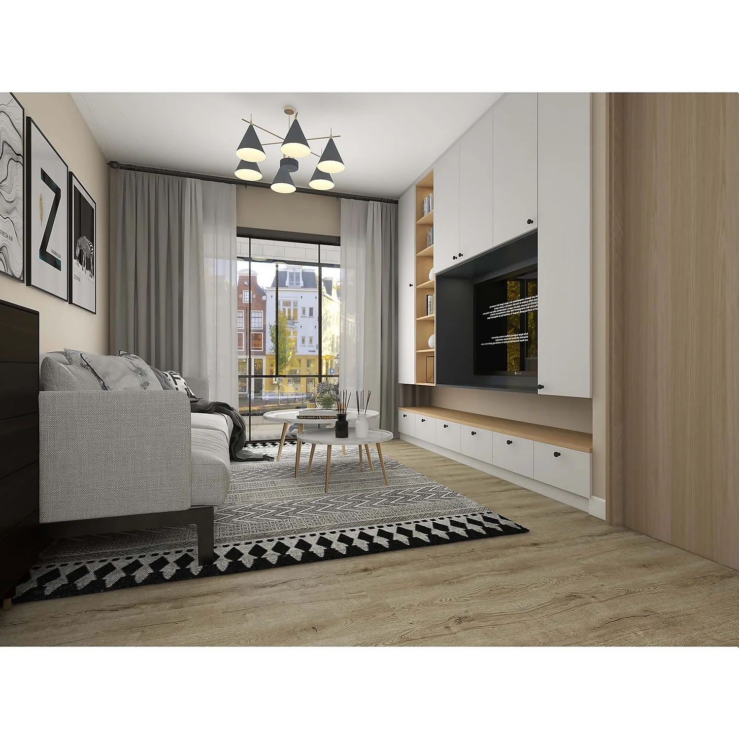 None Rigid Core Luxury Vinyl Flooring Coastal Sand Plank 3 None Rigid Core Luxury Vinyl Flooring Coastal Sand Plank - Image 3