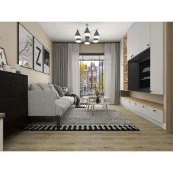 None Rigid Core Luxury Vinyl Flooring Coastal Sand Plank