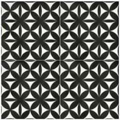 Fiore Eclipse Grey Porcelain Wall & Floor Tile 200 X 200mm - 0.52sqm Pack -Floor Store 13220598 1364916348899719