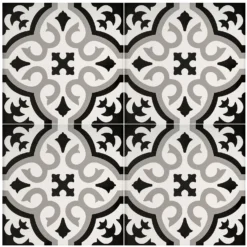 Fiore Classic Grey Porcelain Wall & Floor Tile 200 X 200mm - 0.52sqm Pack -Floor Store 13220599 1024916347947873