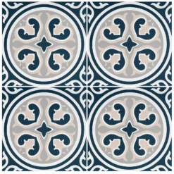 Fiore Vintage Floral Porcelain Wall & Floor Tile 200 X 200mm - 0.52sqm Pack -Floor Store 13220600 2754916348675046