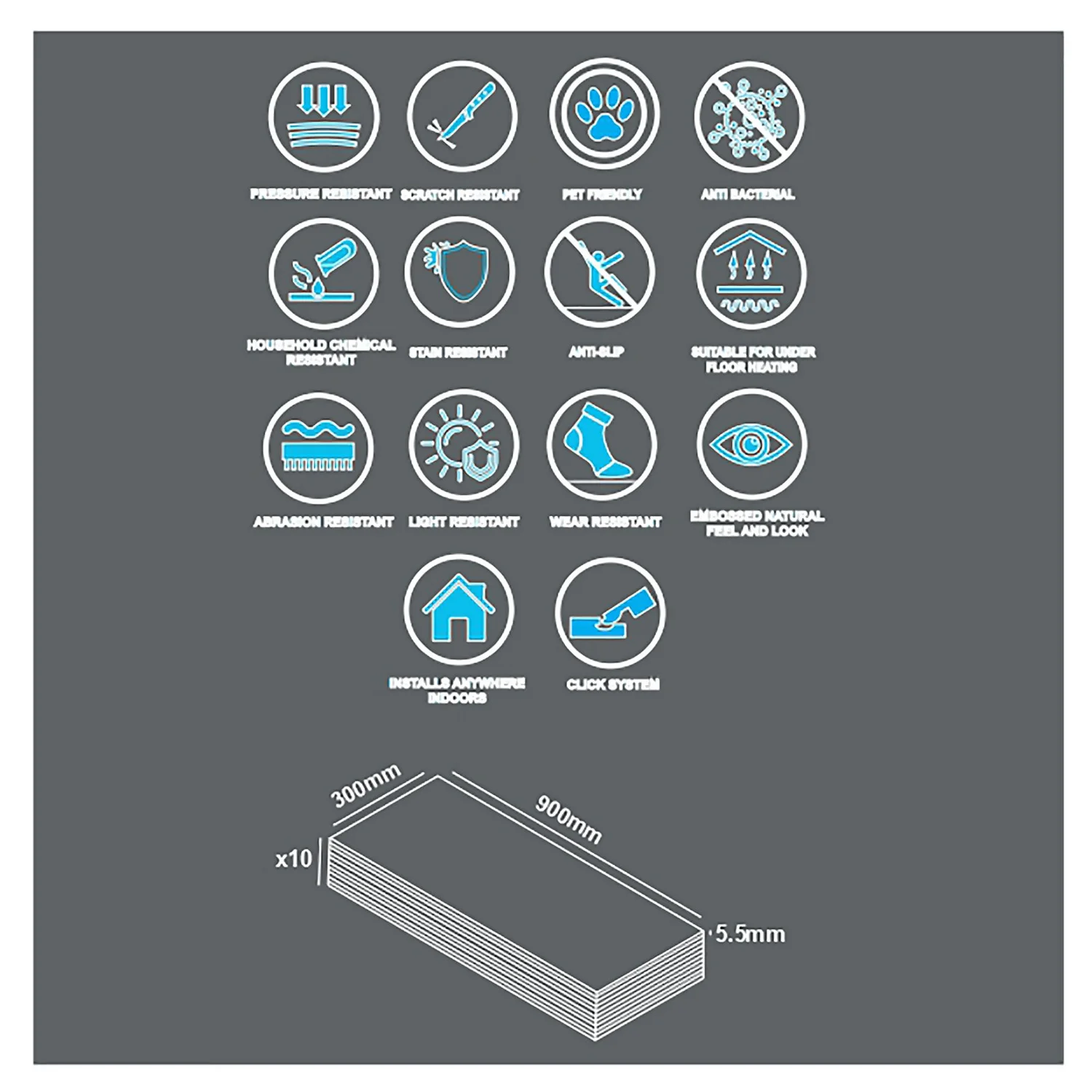 None Rigid Core Marble Tile Luxury Vinyl Flooring - Flooring Sample 3 None Rigid Core Marble Tile Luxury Vinyl Flooring - Flooring Sample - Image 3