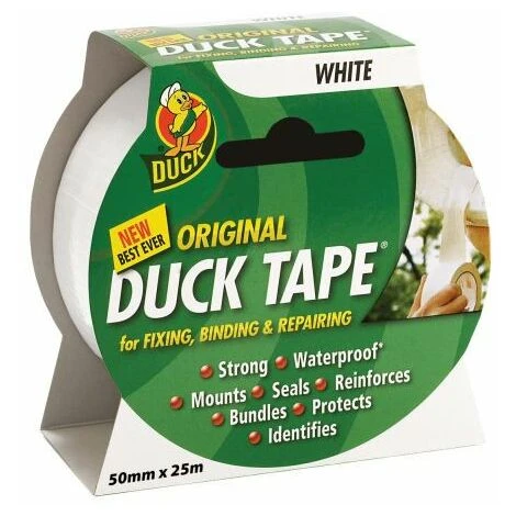 Duck Tape� Original 50mm X 25m White SHU211117 2 Duck Tape� Original 50mm X 25m White SHU211117 - Image 2