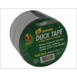 Duck Tape� Original 50mm X 50m Silver (Pack Of 2) SHU211115