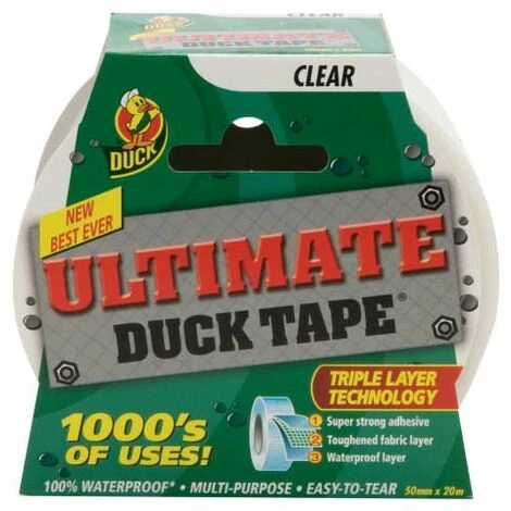 Duck Tape� Ultimate 50mm X 20m Clear SHU222150 2 Duck Tape� Ultimate 50mm X 20m Clear SHU222150 - Image 2