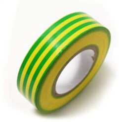 BeMatik - 0,15x19mm Yellow-green Electrical Tape In 20m Coil -Floor Store 18175945 3