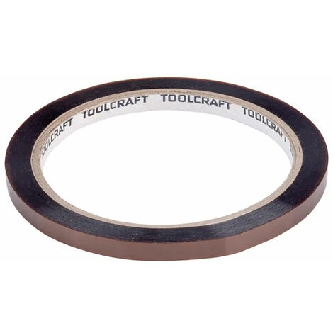 Toolcraft 911XB0633C Polyimide Amber Silicone Tape 6mm X 33m 1 Toolcraft 911XB0633C Polyimide Amber Silicone Tape 6mm X 33m