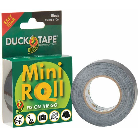 Shurtape 260181 Duck Tape® Mini Roll 25mm X 10m Black 1 Shurtape 260181 Duck Tape® Mini Roll 25mm X 10m Black