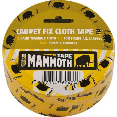 Everbuild Carpet Fix Cloth Tape 50mm X 25m 1 Everbuild Carpet Fix Cloth Tape 50mm X 25m