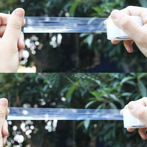 2 Pieces Grafting Tape, 100m X 3cm Self Adhesive Nursery Grafting Biodegradable Stretchable Tape Film Tape For Plant Repair, Grafting Trees Co.ukuit Flower Vegetable, Clear SOEKAVIA 4 2 Pieces Grafting Tape, 100m X 3cm Self Adhesive Nursery Grafting Biodegradable Stretchable Tape Film Tape For Plant Repair, Grafting Trees Co.ukuit Flower Vegetable, Clear SOEKAVIA - Image 4