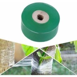2 Pieces Grafting Tape Nursery Grafting Stretch Tape Film Tape Adhesive Stretch Tape Moisture Barrier Tape For Grafting Plant Repair 3cm 100M, Green SOEKAVIA -Floor Store 38917241 4