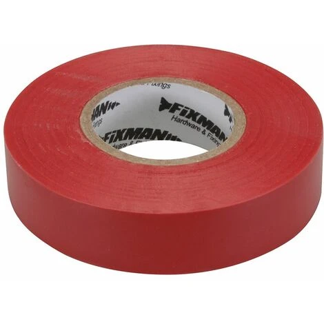 Fixman Insulation Tape - 19mm X 33m Red 1 Fixman Insulation Tape - 19mm X 33m Red