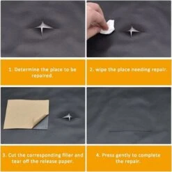 Leather Repair Patch, Leather Patch, 5 Pieces Self-adhesive Leather Patch, Durable, Abrasion Resistant Artificial Leather, Sticker, For Car Seats, Sofas (20 X 30cm, Black) 8 Leather Repair Patch, Leather Patch, 5 Pieces Self-adhesive Leather Patch, Durable, Abrasion Resistant Artificial Leather, Sticker, For Car Seats, Sofas (20 X 30cm, Black) -Floor Store 50877670 4