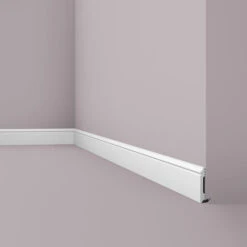 Skirting NMC FL1 WALLSTYL Noel Marquet Base Moulding Baseboard Decorative Moulding Timeless Classic Design White 2 M