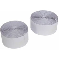 Fixman Hook &amp Loop Tape White Self-Adhesive 2pce - 50mm X 5m