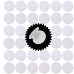 310pcs Heavy Duty Hook And Loop Dots Pre-cut 10 Mm In Diameter Self Adhesive Sticky Dots Fastening Mounting Double Sided Tape For Special Education Classroom, Children's Activities, DIY Lover (White)