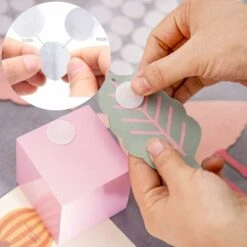 128 Pairs Dots 10mm Round Self Adhesive Hook & Loop Sticky Back Tape Strips Fabric Fastener Light Weight Stronghold (White) -Floor Store 52489819 5