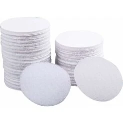 180 PCS Double Sided Hook Loop Dots Adhesive Sticky Back Coins Self Adhesive Fastener Interlocking Tape For Couch Cushions,Carpet, Stair Treads Carpet, DIY Craft, White, 10MM
