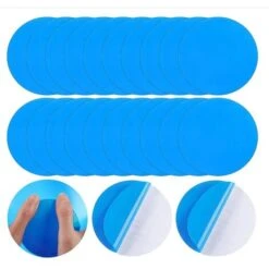 Garden Pool 20Pcs Pool Repair Patches Waterproof Inflatable Pool Self Adhesive Sticker Cloth Patches Kit Swimming Pool Accessories