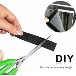 8m Double Sided Tape Extra Strong Self Adhesive Velcro Tape 20mm Wide Black Sewing School Office Home -Floor Store 68107469 3