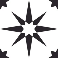 Fine Decor Floorpops Altair Floor Tiles (Pack Of 10) (One Size) (Black/White)