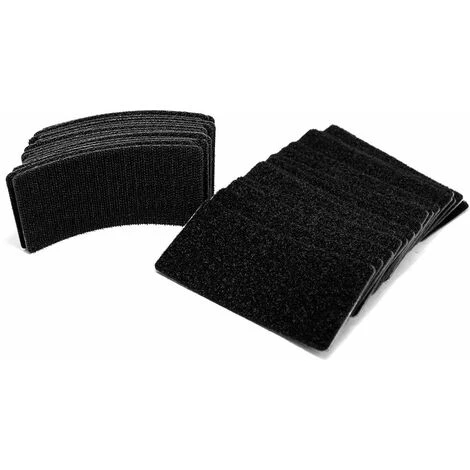 2 X 4 Inches - 15 Sets - Square Hook And Loop Tape - Heavy Duty Strips - Sticky Back Attachment 2 2 X 4 Inches - 15 Sets - Square Hook And Loop Tape - Heavy Duty Strips - Sticky Back Attachment - Image 2