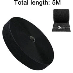 Self Adhesive Hook And Loop Fastener Roll, 20mm Width, 5 Meter Length Nylon Self Adhesive Tapes For Home, School, Car And Crafts -Floor Store 77562677 5