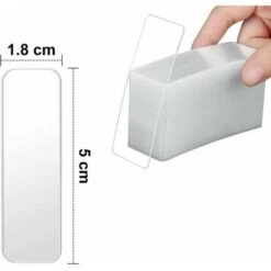 Extra Strong Double Sided Adhesive Tape, 60 Pcs Multifunctional And Reusable Clear Washable Nano Adhesive Tape For Fixing Various Items In Car, Kitchen, Home Or Office,13Thirteen -Floor Store 86188994 3