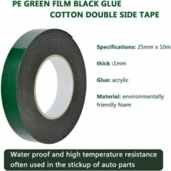 25mm X 10m Double Sided Tape PE Sponge Tape Waterproof Foam Tape 13Thirteen -Floor Store 86189061 3
