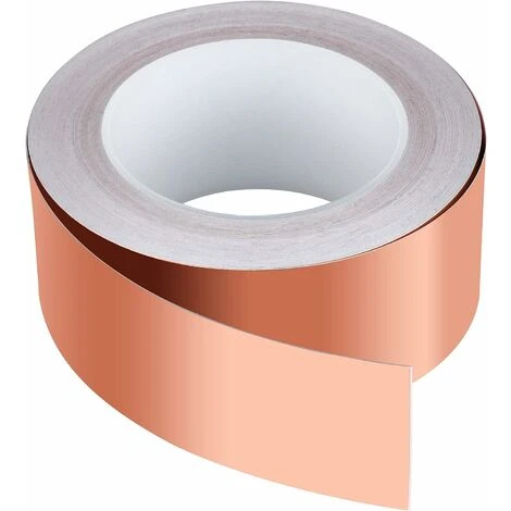MODOU - Copper Tape 30m X 50mm, Premium Copper Foil Tape, EMC Shielding Tape, EMI Shielding Tape, Craft, Slug Repellent 1 MODOU - Copper Tape 30m X 50mm, Premium Copper Foil Tape, EMC Shielding Tape, EMI Shielding Tape, Craft, Slug Repellent