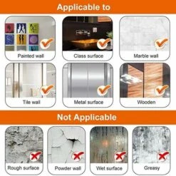 Nano Double Sided Tape Extra Strong Double Sided Tape Clear Removable Adhesive Strips Traceless Washable Double Sided Tape For Carpet Photo Frame Kitchen -Floor Store 91163643 5