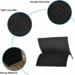 Set Of 15 Double-sided Scratch Stickers Extra Strong Double-sided Adhesive Tape (rectangle 6 X 4 Cm, Black), 7 Set Of 15 Double-sided Scratch Stickers Extra Strong Double-sided Adhesive Tape (rectangle 6 X 4 Cm, Black), -Floor Store 91172323 3