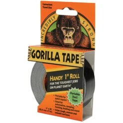 Gorilla Glue 3044401 Gorilla Tape Handy Roll 25mm X 9m Black GRGTHR