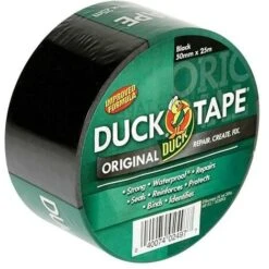 Shurtape 260124 Duck Tape Original 50mm X 25m Black SHU260124