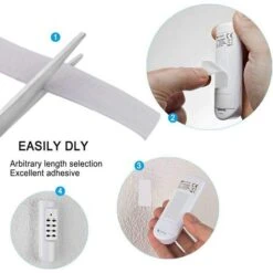 25M Extra Strong Self-adhesive Velcro Tape, Double-sided Adhesive With 20mm Wide Velcro Tape Self-adhesive Adhesive Pad -Floor Store 92866921 5