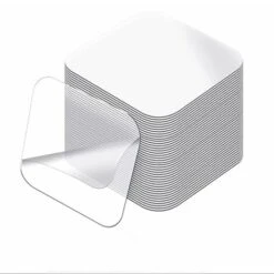 Double Sided Mounting Tape, Pack Of 20 Pieces, Squares (2.36inch2.36inch), Nano Adhesive Tape Double Sided Stickies Tape, Washable Removable Multipurpose Clear Industrial Tape