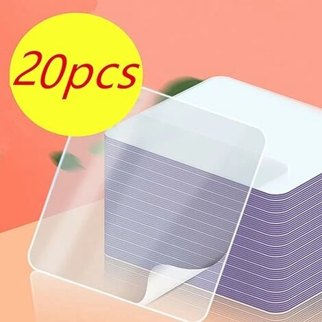 Double Sided Mounting Tape, Pack Of 20 Pieces, Squares (2.36inch2.36inch), Nano Adhesive Tape Double Sided Stickies Tape, Washable Removable Multipurpose Clear Industrial Tape 2 Double Sided Mounting Tape, Pack Of 20 Pieces, Squares (2.36inch2.36inch), Nano Adhesive Tape Double Sided Stickies Tape, Washable Removable Multipurpose Clear Industrial Tape - Image 2