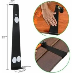 Laminate Flooring Kit With 40 Spacers, Double Headed Mallet, Tapping Block And Pull Up Bar (Orange) -Floor Store 94388580 3