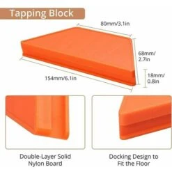 Laminate Flooring Installation Kit With 40 Punch Block Spacers Heavy Duty Pull Up Bar And Fiberglass MalletLaminate Flooring Installation Kit2 Non-Slip Soft Grip -Floor Store 95653400 4