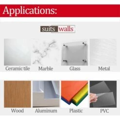 Double Sided Adhesive Tape, Strong Mounting Adhesive For Indoor & Outdoor, Waterproof, High Temperature Resistance (25mm 3m) -Floor Store 95709468 5